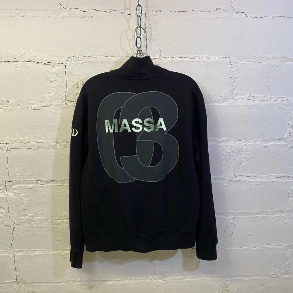 Puma Ferrari Felipe Massa Black Zip Up Sweatshirt with Official Ferrari Patch - Picture 8 of 14